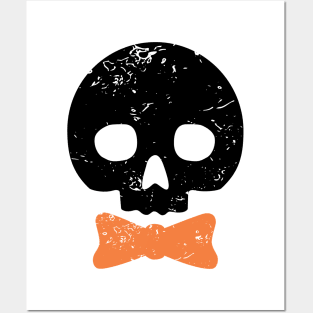 Bow Tie Skull Dot Posters and Art